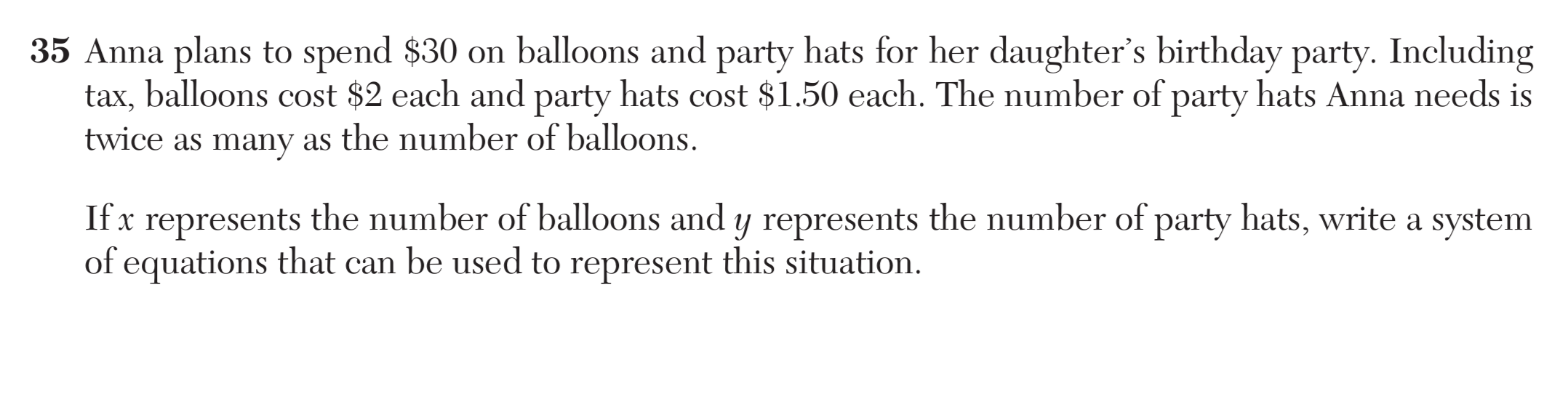 Original screenshot of question 35