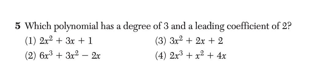 Original screenshot of question 5