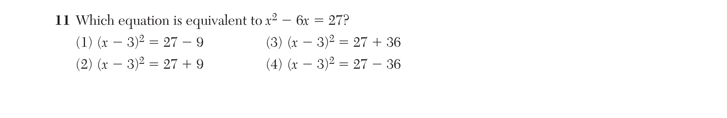 Original screenshot of question 11