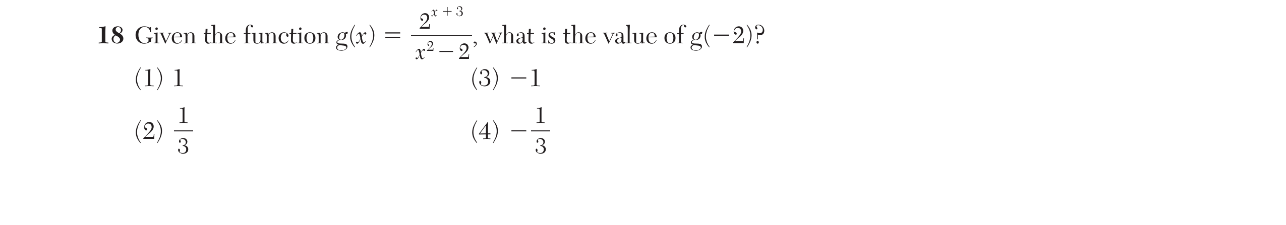 Original screenshot of question 18