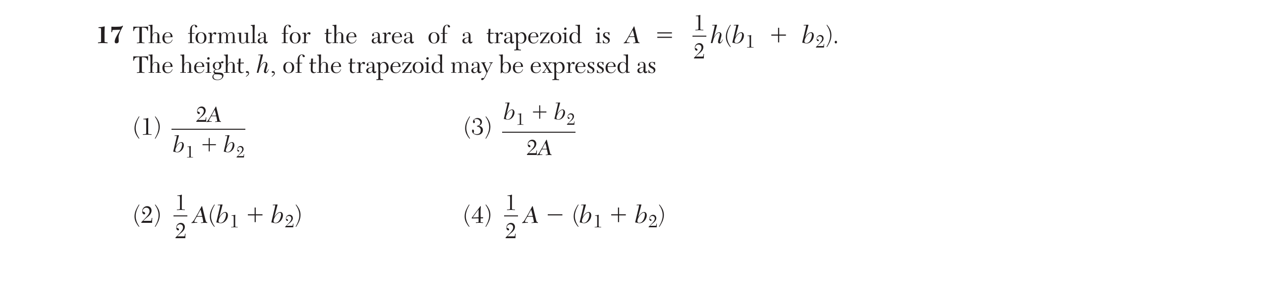 Original screenshot of question 17