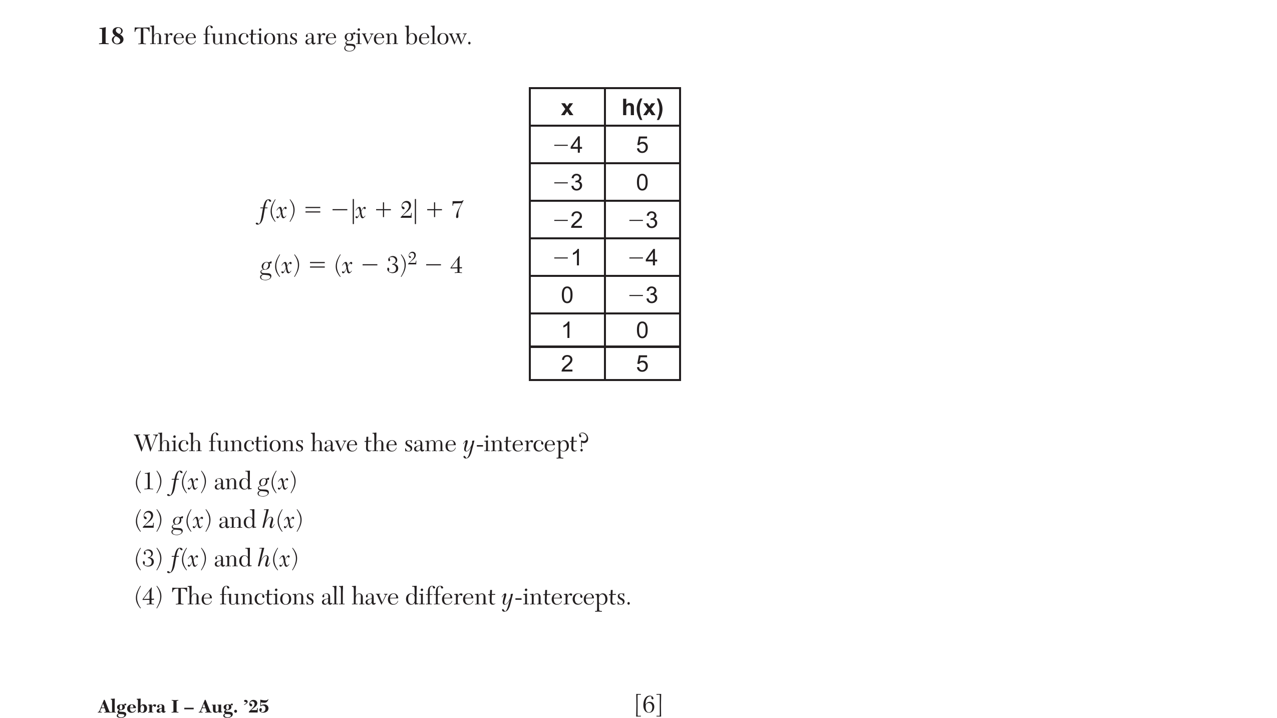 Original screenshot of question 18