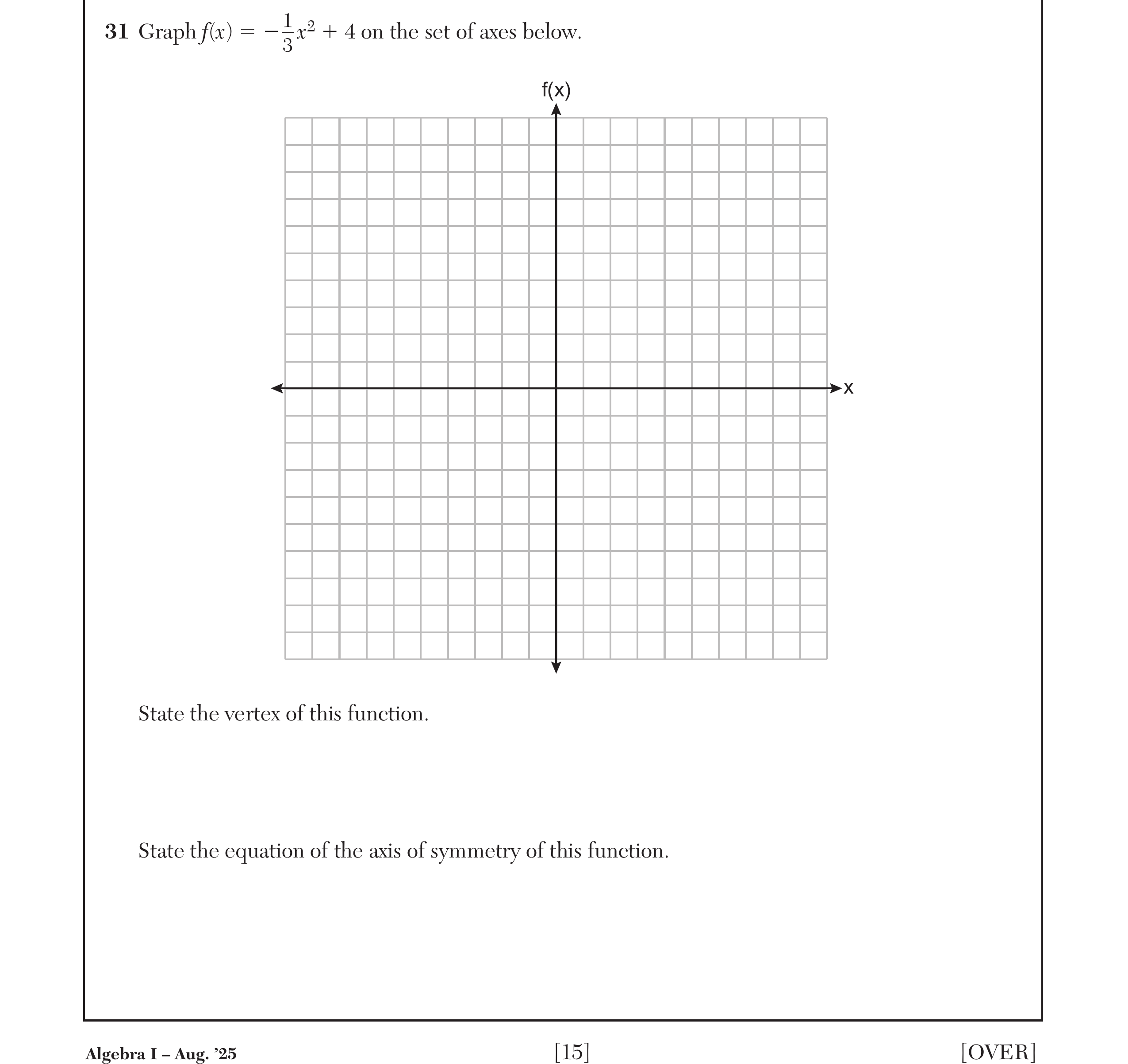 Original screenshot of question 31