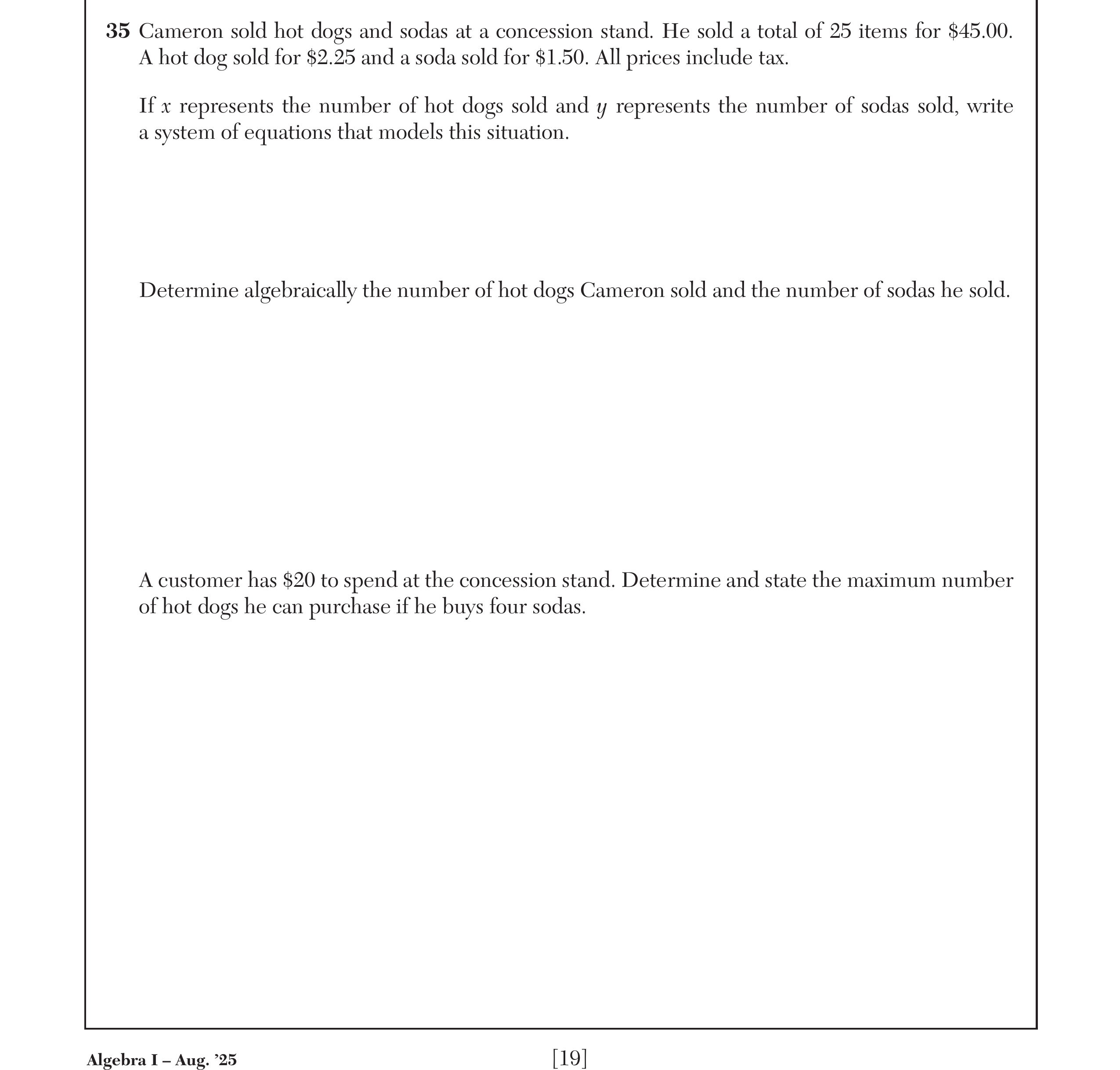 Original screenshot of question 35