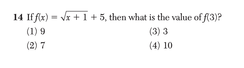 Regents January 2026 Question 14