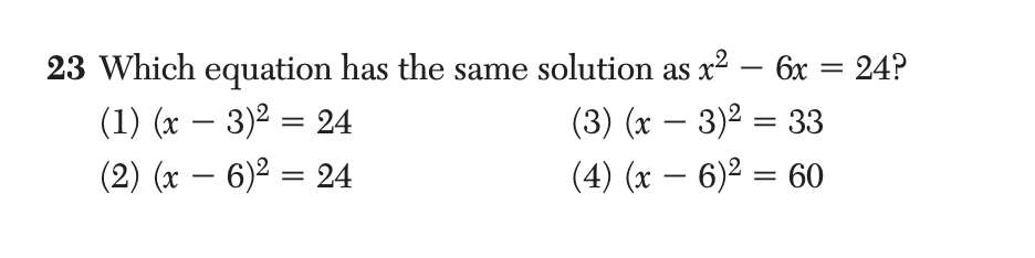 Original screenshot of question 23