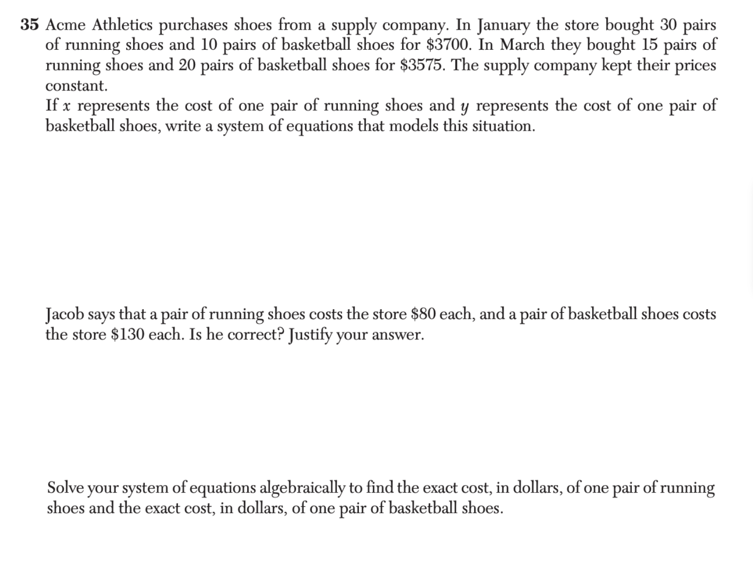 Regents January 2026 Question 35