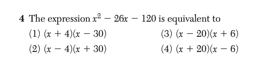 Regents January 2026 Question 4